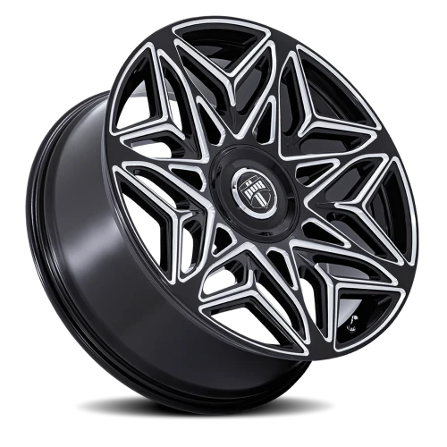 DUB Anomaly DC274B 24x10 +15 5x115mm 74.1mm Gloss Black Milled