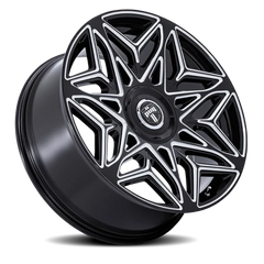 DUB Anomaly DC274B 24x10 +15 5x115mm 74.1mm Gloss Black Milled