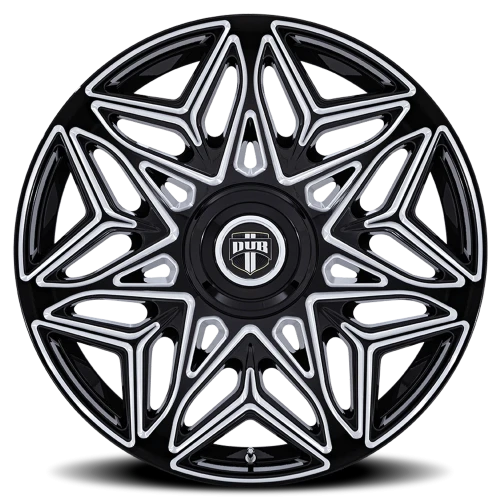 DUB Anomaly DC274B 22x9 +15 5x115mm 74.1mm Gloss Black Milled