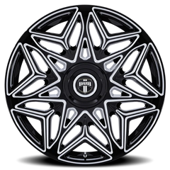DUB Anomaly DC274B 22x9 +15 5x115mm 74.1mm Gloss Black Milled