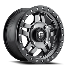 Fuel Anza UTV D558 14x7 +13 4x156mm 132mm Matte Anthracite Black Ring