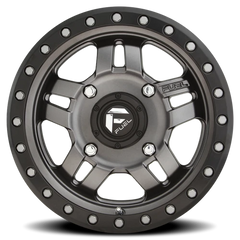 Fuel Anza UTV D558 14x7 +13 4x156mm 132mm Matte Anthracite Black Ring