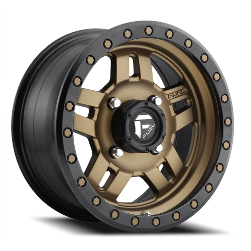 Fuel Anza UTV D583 15x7 +13 4x156mm 132mm Bronze Black Ring