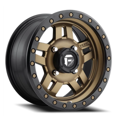 Fuel Anza UTV D583 14x7 +13 4x156mm 132mm Bronze Black Ring