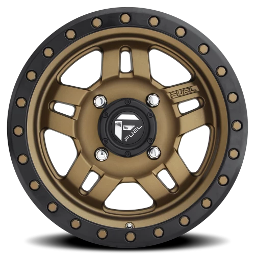 Fuel Anza UTV D583 14x7 +13 4x156mm 132mm Bronze Black Ring