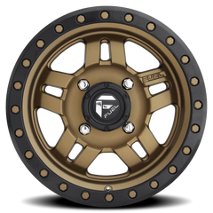 Fuel Anza UTV D583 15x7 +13 4x156mm 132mm Bronze Black Ring
