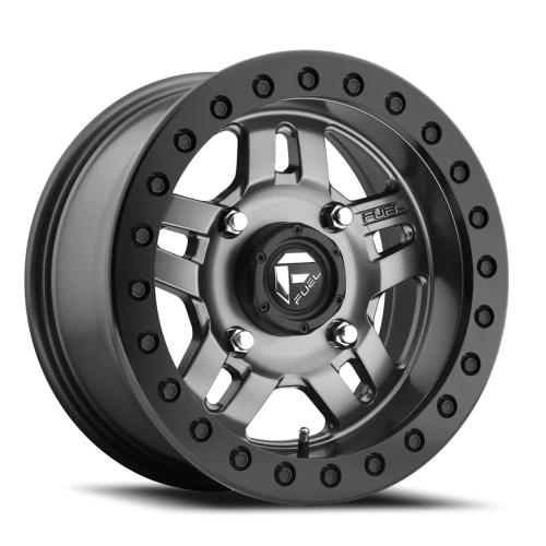 Fuel Anza UTV D918 15x7 +38 4x136mm 110.2mm Matte Anthracite Beadlock