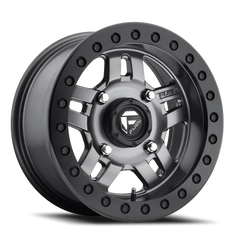 Fuel Anza UTV D918 15x7 +38 4x136mm 110.2mm Matte Anthracite Beadlock