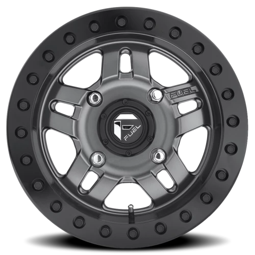 Fuel Anza UTV D918 15x7 +38 4x156mm 132mm Matte Anthracite Beadlock