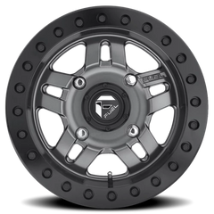 Fuel Anza UTV D918 15x7 +38 4x156mm 132mm Matte Anthracite Beadlock