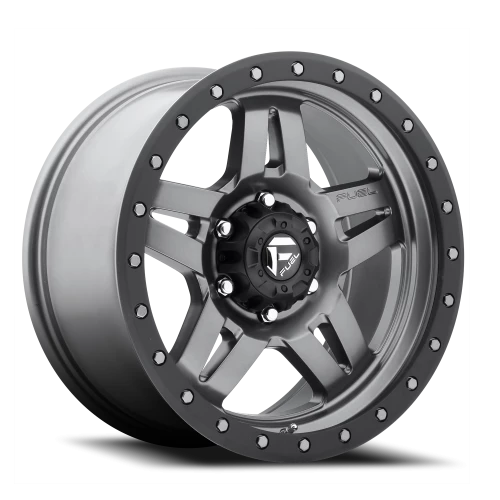 Fuel Anza D558 15x8 -18 5x114.3mm 72.6mm Matte Gunmetal