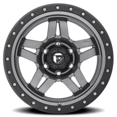 Fuel Anza D558 17x8.5 -6 5x127mm 78.1mm Matte Gunmetal