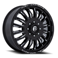 Fuel Arc Dually D868 22x8.25 +104 8x200mm 142mm Gloss Black Milled