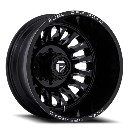 Fuel Arc Dually D868 22x8.25 -201 8x210mm 154.3mm Gloss Black Milled