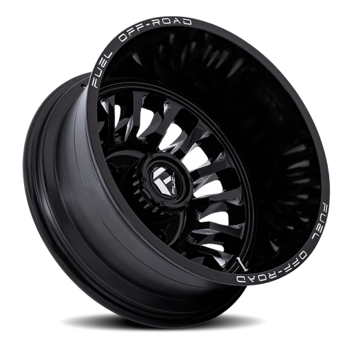Fuel Arc Dually D868 20x8.25 -201 8x165.1mm 117mm Gloss Black Milled