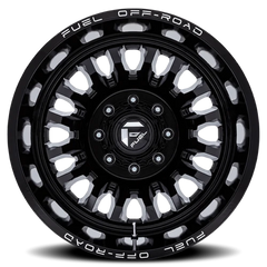 Fuel Arc Dually D868 22x8.25 -227 8x200mm 142mm Gloss Black Milled