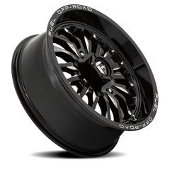 Fuel Arc UTV D821 24x7 +13 4x137mm 110.1mm Gloss Black Milled