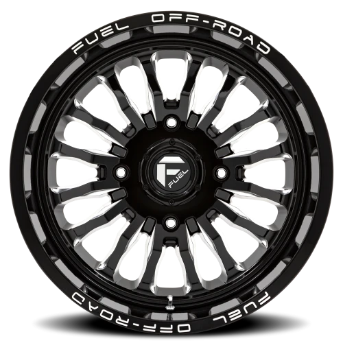 Fuel Arc UTV D821 24x7 +13 4x156mm 132mm Gloss Black Milled