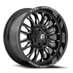 Fuel Arc D795 20x10 -18 6x135mm 106.1mm Gloss Black Milled
