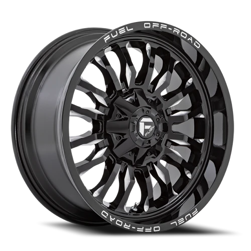 Fuel Arc D795 20x10 -18 5x127mm 87.1mm Gloss Black Milled