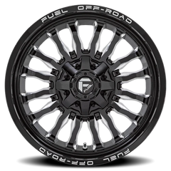 Fuel Arc D795 22x10 -18 8x180mm 124.2mm Gloss Black Milled