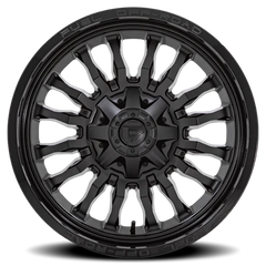 Fuel Arc D796 20x9 +1 8x165.1mm 125.1mm Matte Black Gloss Black Lip