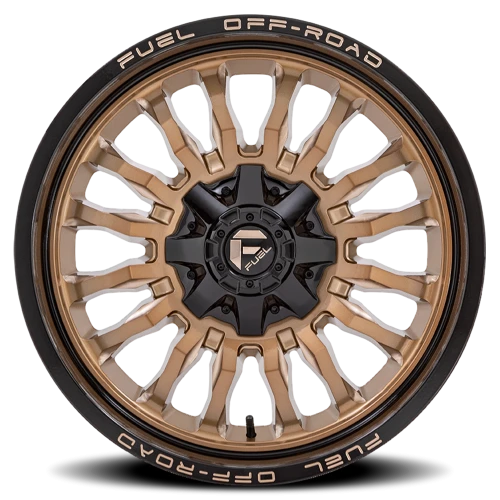 Fuel Arc D797 22x10 -18 8x170mm 125.1mm Platinum Bronze Black Lip
