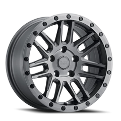 Black Rhino Arches GM 20x9.5 +0 5x120mm 76.1mm Brushed Gunmetal Black Lip Edge-Black Bolts
