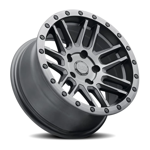 Black Rhino Arches GM 18x8 +30 5x114.3mm 76.1mm Brushed Gunmetal Black Lip Edge-Black Bolts