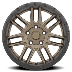 Black Rhino Arches BRZ 18x8 +30 5x127mm 71.6mm Matte Bronze Black Lip Edge-Black Bolts