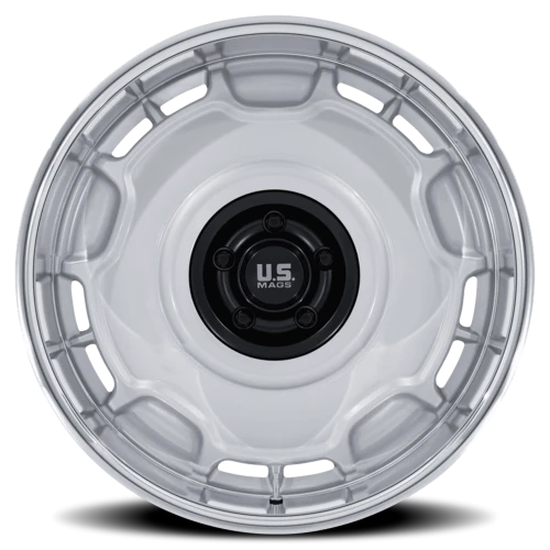 US Mags Arlington UC146SD 20x10 +6 5x127mm 78.1mm Silver Matte Black Center-DC Lip