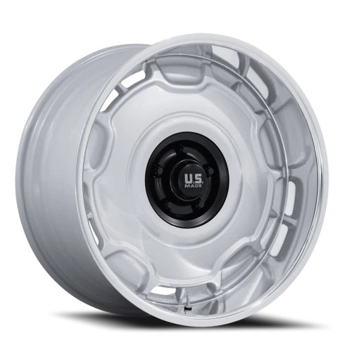 US Mags Arlington UC146SD 20x10 +6 6x139.7mm 106.1mm Silver Matte Black Center-DC Lip