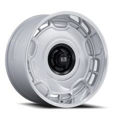 US Mags Arlington UC146SD 22x10.5 +0 6x139.7mm 106.1mm Silver Matte Black Center-DC Lip