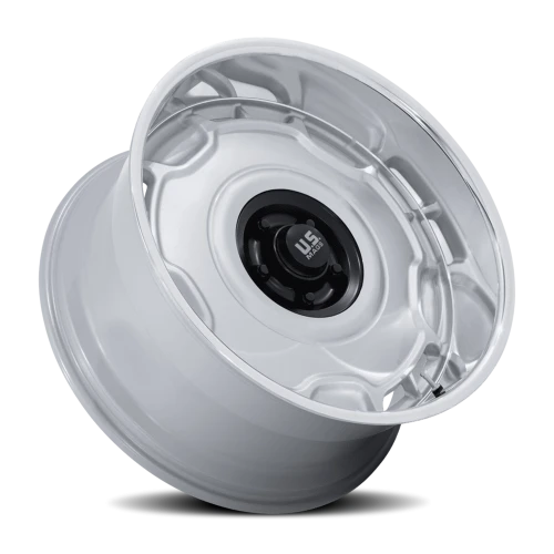 US Mags Arlington UC146SD 22x10.5 +0 6x139.7mm 106.1mm Silver Matte Black Center-DC Lip
