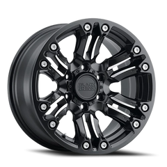Black Rhino Asagai MB 18x9.5 -18 5x127mm 71.6mm Matte Black Machined Spoke-Stainless Bolts