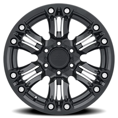 Black Rhino Asagai MB 18x9.5 -18 5x127mm 71.6mm Matte Black Machined Spoke-Stainless Bolts