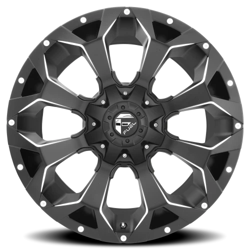 Fuel Assault D546 22x12 -44 8x180mm 124.3mm Matte Black Milled