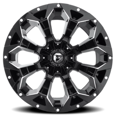Fuel Assault D576 20x9 +1 8x170mm 125.1mm Gloss Black Milled