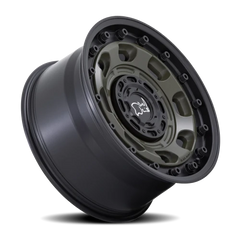 Black Rhino Atlas ODG 17x8 +38 5x114.3mm 74.1mm Olive Drab Green Black Lip