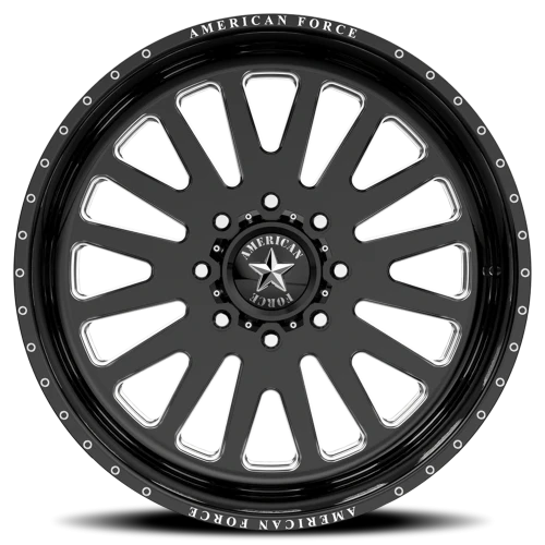 American Force F20 Atom SS GBM 22x12 -40 6x139.7mm 78.1mm Gloss Black Machined
