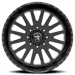 American Force F20 Atom SS GBM 22x11 +0 8x170mm 125.2mm Gloss Black Machined