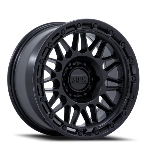 KMC Attack KM555MX 17x8.5 +0 6x139.7mm 106.1mm Matte Black