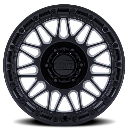 KMC Attack KM555MX 17x8.5 -10 6x135mm 87.1mm Matte Black