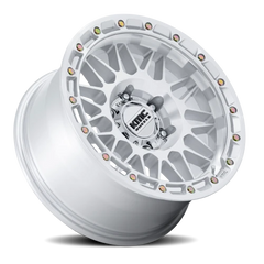 KMC Attack KM555SD 17x8.5 -10 5x127mm 71.5mm Gloss Silver Machined Face