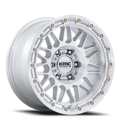 KMC Attack KM555SD 17x8.5 -10 6x135mm 87.1mm Gloss Silver Machined Face