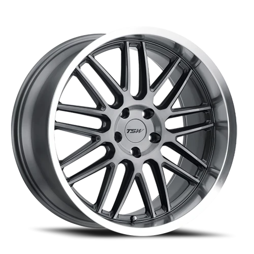 TSW Avalon GY 19x11 +38 5x120mm 76.1mm Gunmetal Brushed Gunmetal-Machined Lip