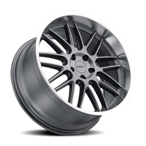 TSW Avalon GY 19x11 +38 5x120mm 76.1mm Gunmetal Brushed Gunmetal-Machined Lip