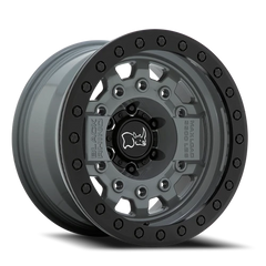 Black Rhino Avenger Beadlock GY 17x8.5 -30 6x139.7mm 112.1mm Battleship Gray Black Hardware