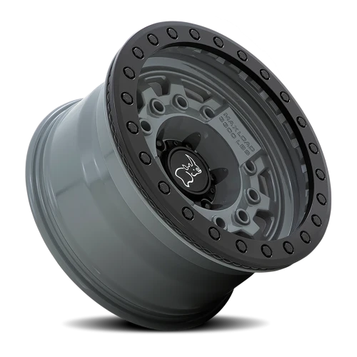Black Rhino Avenger Beadlock GY 17x8.5 -30 6x139.7mm 112.1mm Battleship Gray Black Hardware