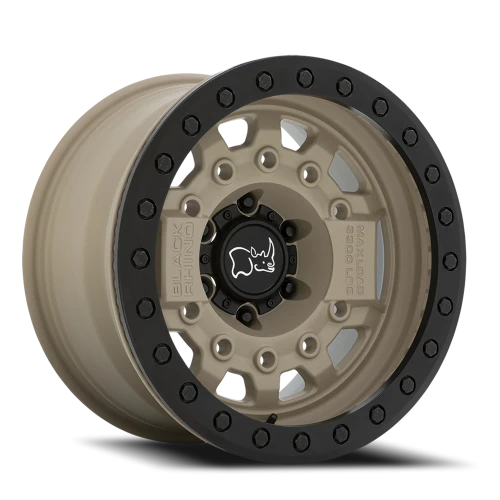 Black Rhino Avenger Beadlock DS 17x8.5 -30 6x139.7mm 112.1mm Desert Sand Black Hardware